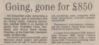 1989.12.08 - Going, gone for £850, PH & NH, Page 1 - click for full size image