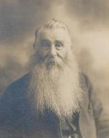 With his splendid beard, William Hare Gill, guardian of Knaresborough Union workhouse - click for full size image