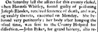 Hannah Ridsdale's Obituary - Yorkshire Gazette, 12th January 1828 - click for full size image Hannah Ridsdale's Obituary - Yorkshire Gazette, 12th January 1828 - click for full size image