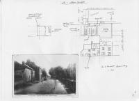 Diagram made by Maurice Edward Wray in 2013, depicting the layout of his great grandfather's house as he remembered it up to 1940. (now Lamb Cottage) - click for full size image
