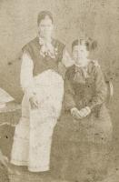 On the left, Sarah Anne Busfield 1857-1925 Resident of what is now Lamb Cottage. On the right is her friend Annie Hudson. The two are burried side by side in the Hampsthwaite churchyard. - click for full size image