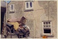 Landlord's son John Shuffe at the side of The Joiners in the 1960's - click for full size image