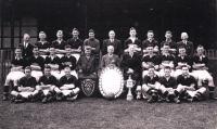 Margate FC team photo 1936/37 season - Frank Shuffe is on the back row 8 from left.