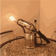 Dimmable Desk Lamp from Vintage Blowlamp Dimmable Desk Lamp from Vintage Blowlamp