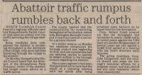 1986.07.18 - Abattoir traffic rumpus rumbles back and forth, PB & NH - click for full size image