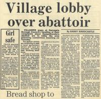 1988.02.26 - Village lobby over abattoir, PB & NH, Page 1 - click for full size image