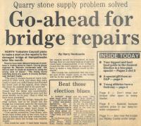 1983.06.03 - Go-ahead for bridge repairs, PB & NH, Page 1 - click for full size image 1983.06.03 - Go-ahead for bridge repairs, PB & NH, Page 1 - click for full size image