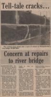 1983.09.16 - Concerns at repairs to river bridge, PB & NH - click for full size image