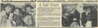 1985.12.06 - A fair feast, PB & NH, Page 1 - click for full size image 1985.12.06 - A fair feast, PB & NH, Page 1 - click for full size image