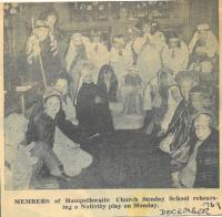 1969.12.00 - Members of Hampsthwaite Church Sunday School Nativity - click for full size image 1969.12.00 - Members of Hampsthwaite Church Sunday School Nativity - click for full size image