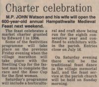 1985.07.12 - Charter celebration, PB & NH, Page 1 - click for full size image 1985.07.12 - Charter celebration, PB & NH, Page 1 - click for full size image