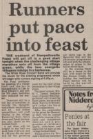 1987.07.17 - Runners put pace into feast, PH & NH - click for full size image 1987.07.17 - Runners put pace into feast, PH & NH - click for full size image