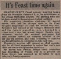 1989.02.03 - It's Feast time again, PB & NH, Page 1 - click for full size image 1989.02.03 - It's Feast time again, PB & NH, Page 1 - click for full size image