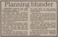 1986.06.13 - Planning blunder, PB & NH, Page 1 - click for full size image 1986.06.13 - Planning blunder, PB & NH, Page 1 - click for full size image