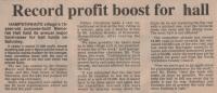 1982.12.03 - Record profit boost for hall, PB & NH, Page 1 - click for full size image 1982.12.03 - Record profit boost for hall, PB & NH, Page 1 - click for full size image