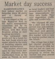 1985.10.04 - Market day success, PB & NH, Page 1 - click for full size image 1985.10.04 - Market day success, PB & NH, Page 1 - click for full size image