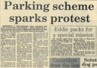 1986.11.15 - Parking scheme sparks protest, PB & NH, Page 1 - click for full size image 1986.11.15 - Parking scheme sparks protest, PB & NH, Page 1 - click for full size image