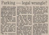 1988.03.25 - Parking - legal wrangle, PB & NH, Page 1 - click for full size image 1988.03.25 - Parking - legal wrangle, PB & NH, Page 1 - click for full size image