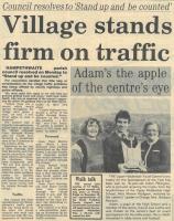 1984.11.16 - Village stands firm on traffic, PB & NH, Page 1 - click for full size image