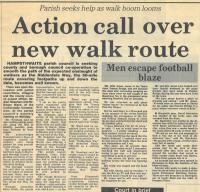 1985.05.17 - Action call over new walk route, PB & NH, Page 1 - click for full size image