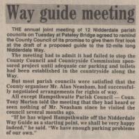1986.01.17 - Way guide meeting, PB & NH, Page 1 - click for full size image 1986.01.17 - Way guide meeting, PB & NH, Page 1 - click for full size image