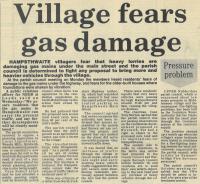 1987.10.16 - Village fears gas damage, PB & NH, Page 1 - click for full size image