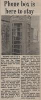 1988.01.29 - Phone box is here to stay, PB & NH, Page 1 - click for full size image