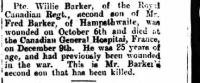 1917.12.26 - Pte Willie Barker death notification, HH, Page 4 - click for full size image 1917.12.26 - Pte Willie Barker death notification, HH, Page 4 - click for full size image