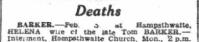1949.02.05 - Helena Barker death notification, YEP, Page 6 - click for full size image 1949.02.05 - Helena Barker death notification, YEP, Page 6 - click for full size image
