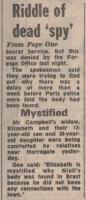 1983.12.11 - Riddle of dead 'spy', The Mail on Sunday, Page 2 - click for full size image 1983.12.11 - Riddle of dead 'spy', The Mail on Sunday, Page 2 - click for full size image