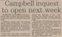 1984.02.17 - Campbell inquest to open next week, PB & NH, Page 3 - click for full size image 1984.02.17 - Campbell inquest to open next week, PB & NH, Page 3 - click for full size image
