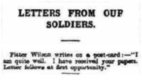 1915.05.19 - Letters from our soldiers, HH, Page 4 (with transcript) - click for full size image 1915.05.19 - Letters from our soldiers, HH, Page 4 (with transcript) - click for full size image