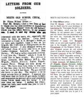 1915.07.14 - Letters from our soldiers - Meets old school chum, HH, Page 4 (with transcript) - click for full size image 1915.07.14 - Letters from our soldiers - Meets old school chum, HH, Page 4 (with transcript) - click for full size image