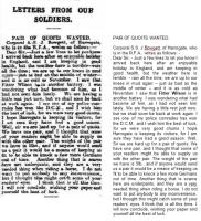 1915.07.28 - Letters from our soldiers - Pair of quoits wanted, HH, Page 4 (with transcript) - click for full size image
