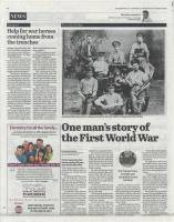 2015.04.09 - One man's story of the First World War, PB & NH, Page 22 - click for full size image 2015.04.09 - One man's story of the First World War, PB & NH, Page 22 - click for full size image
