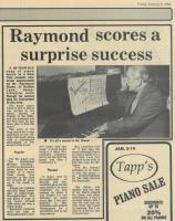 1984.01.06 - Raymond scores a surprise success, PB & NH, Page 6 - click for full size image 1984.01.06 - Raymond scores a surprise success, PB & NH, Page 6 - click for full size image