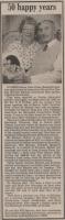 1990.10.05 - 50 happy years, PB & NH, Page 1 - click for full size image 1990.10.05 - 50 happy years, PB & NH, Page 1 - click for full size image