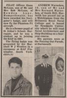 1989.08.11 - Pilot Officer Mclean, PH & NH, Page 1 - click for full size image