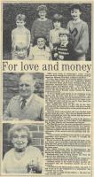 1985.04.19 - For love and money, PB & NH, Page 1 - click for full size image 1985.04.19 - For love and money, PB & NH, Page 1 - click for full size image
