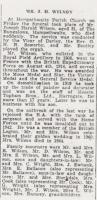 1967.10.27 - Joseph Harold Wilson Obituary, PB & NH - click for full size image 1967.10.27 - Joseph Harold Wilson Obituary, PB & NH - click for full size image