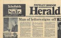 1985.01.11 - Man of letters signs off, PB & NH, Page 1 - click for full size image