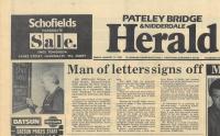 1985.01.11 - Man of letters signs off, PB & NH, Page 1 - click for full size image 1985.01.11 - Man of letters signs off, PB & NH, Page 1 - click for full size image