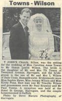 1995.10.25 - Towns-Wilson Marriage Announcement, PB & NH - click for full size image 1995.10.25 - Towns-Wilson Marriage Announcement, PB & NH - click for full size image
