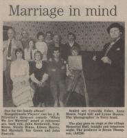 1985.11.08 - Marriage in mind, PB & NH, Page 1 - click for full size image 1985.11.08 - Marriage in mind, PB & NH, Page 1 - click for full size image
