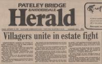 1983.10.14 - Villagers unite in estate fight, PB & NH, Page 1 - click for full size image