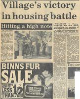 1983.12.16 - Village's victory in housing battle, PB & NH, Page 1 - click for full size image