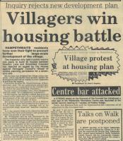 1984 - Villagers win housing battle, PB & NH, Page 1 - click for full size image