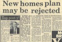 1989.07.21 - New homes plan may be rejected, PB & NH, Page 1 - click for full size image