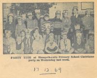 1969.12.17 - Party Time at Hampsthwaite Primary School Christmas Party - click for full size image