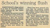 1985.05.17 - School's winning flush, PB & NH, Page 1 - click for full size image 1985.05.17 - School's winning flush, PB & NH, Page 1 - click for full size image